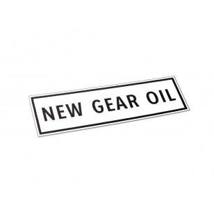New Gear Oil - Label